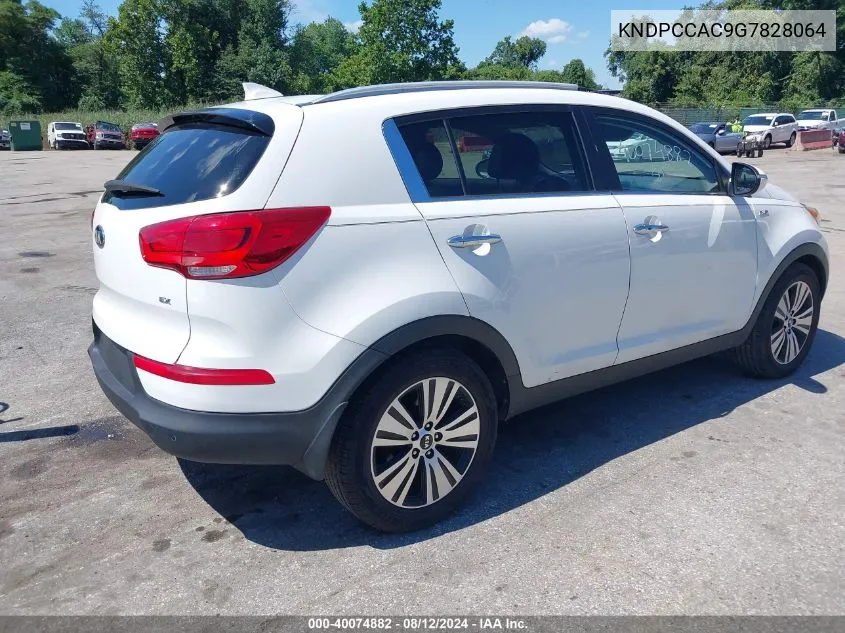 KNDPCCAC9G7828064 2016 Kia Sportage Ex