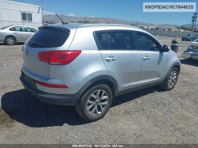 KNDPB3AC9G7844820 2016 Kia Sportage Lx