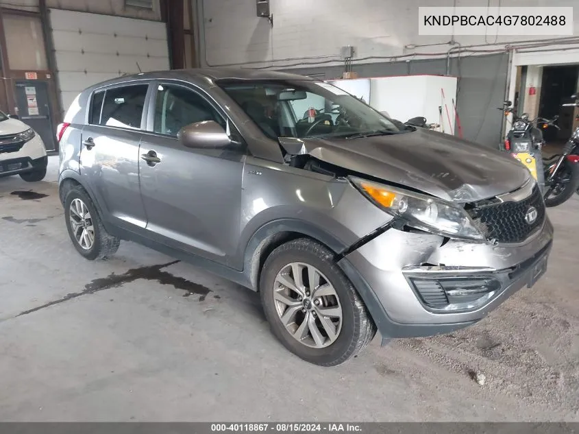 KNDPBCAC4G7802488 2016 Kia Sportage Lx