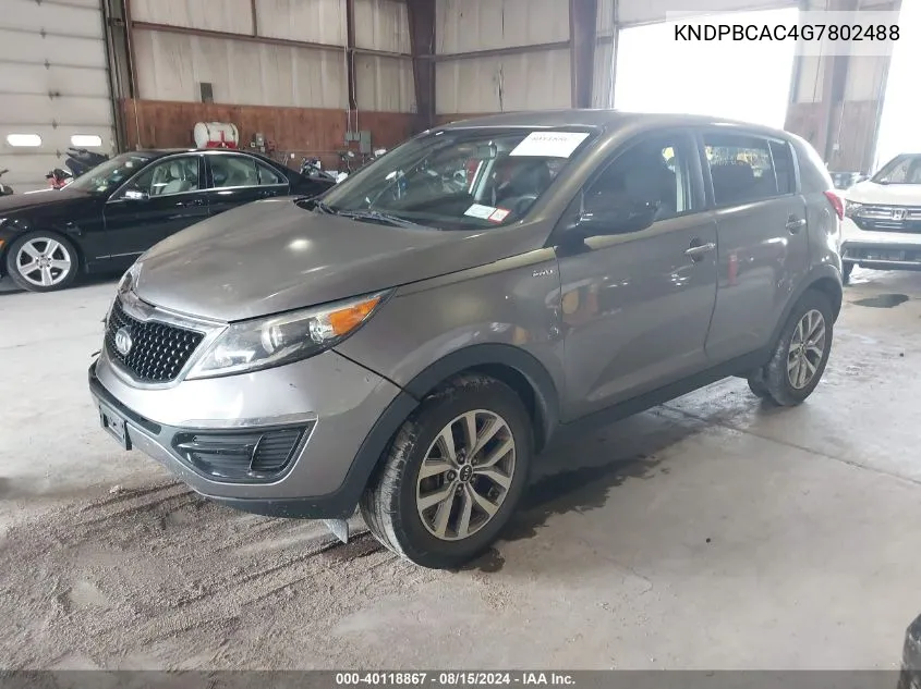 KNDPBCAC4G7802488 2016 Kia Sportage Lx