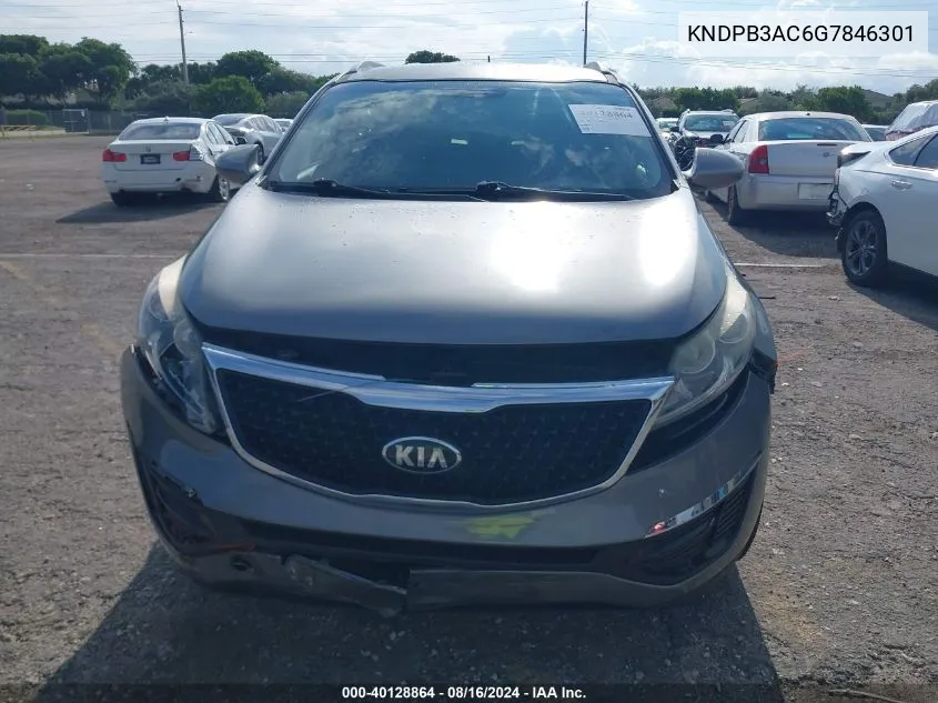 2016 Kia Sportage Lx VIN: KNDPB3AC6G7846301 Lot: 40128864