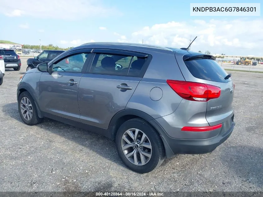 2016 Kia Sportage Lx VIN: KNDPB3AC6G7846301 Lot: 40128864