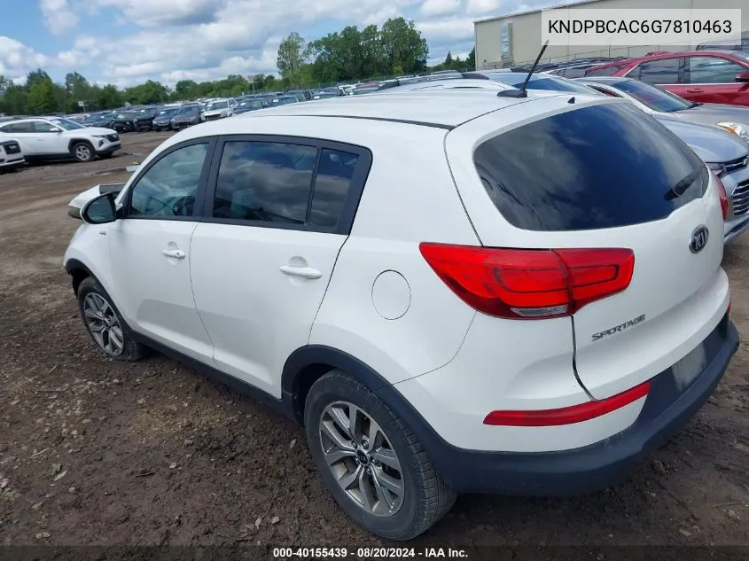 KNDPBCAC6G7810463 2016 Kia Sportage Lx