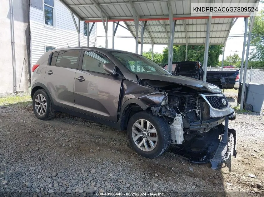 KNDPBCAC6G7809524 2016 Kia Sportage Lx