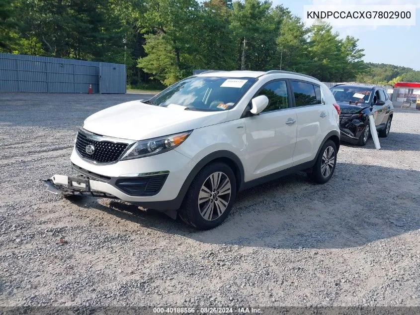 KNDPCCACXG7802900 2016 Kia Sportage Ex