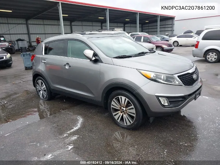 2016 Kia Sportage Ex VIN: KNDPC3AC2G7861200 Lot: 40192412