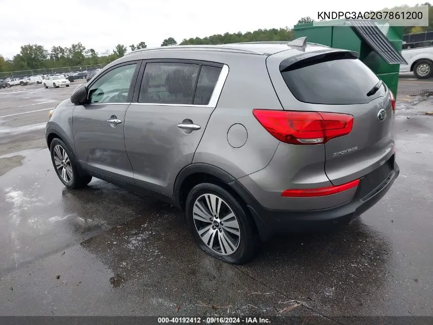 KNDPC3AC2G7861200 2016 Kia Sportage Ex