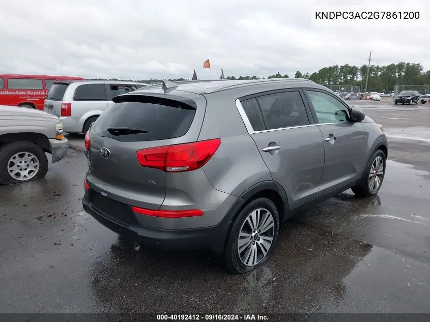 2016 Kia Sportage Ex VIN: KNDPC3AC2G7861200 Lot: 40192412