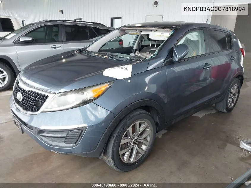 KNDPB3AC0G7818994 2016 Kia Sportage Lx