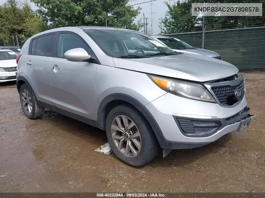 KNDPB3AC2G7808578 2016 Kia Sportage Lx