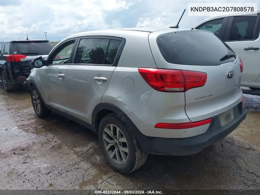 KNDPB3AC2G7808578 2016 Kia Sportage Lx