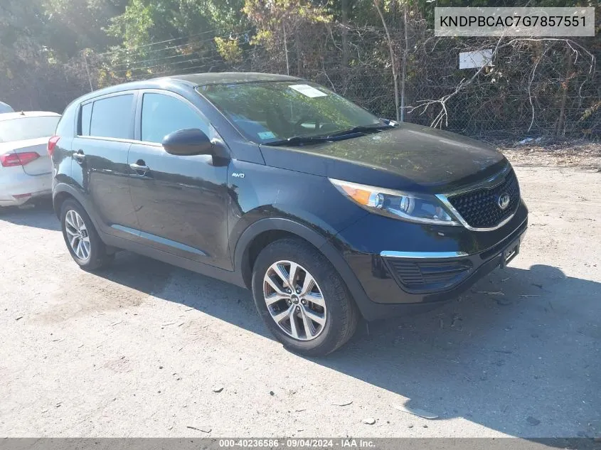 KNDPBCAC7G7857551 2016 Kia Sportage Lx