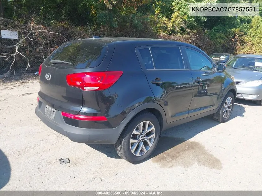 KNDPBCAC7G7857551 2016 Kia Sportage Lx