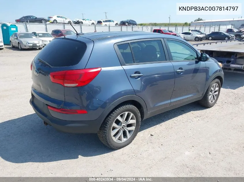 KNDPB3AC0G7814797 2016 Kia Sportage Lx