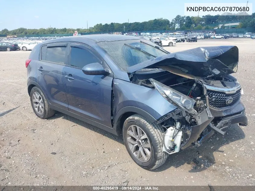 KNDPBCAC6G7870680 2016 Kia Sportage Lx