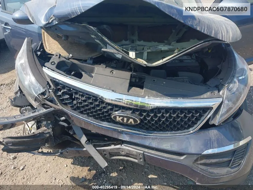 KNDPBCAC6G7870680 2016 Kia Sportage Lx