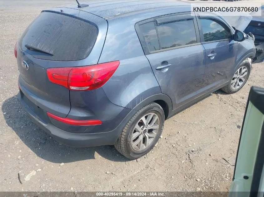 KNDPBCAC6G7870680 2016 Kia Sportage Lx