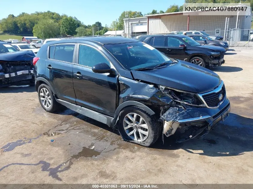 KNDPBCAC4G7880947 2016 Kia Sportage Lx