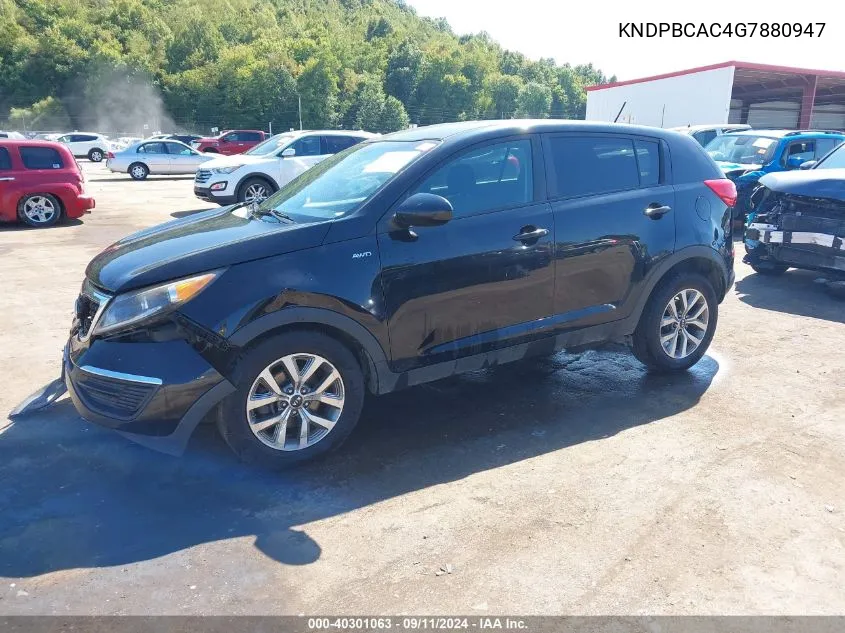 KNDPBCAC4G7880947 2016 Kia Sportage Lx