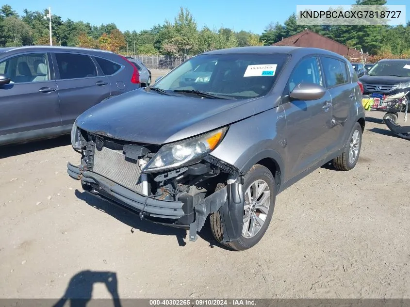 KNDPBCACXG7818727 2016 Kia Sportage Lx