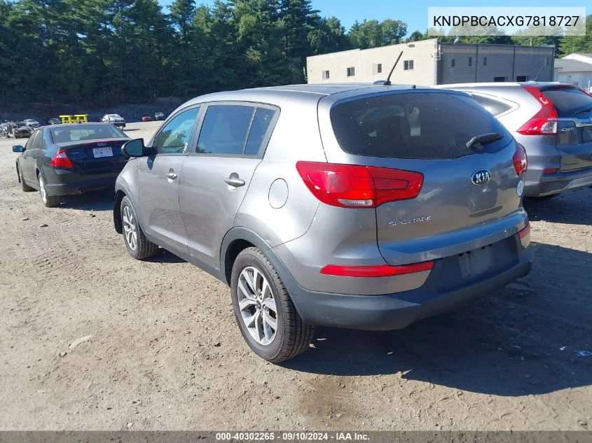 KNDPBCACXG7818727 2016 Kia Sportage Lx