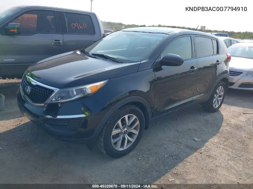 KNDPB3AC0G7794910 2016 Kia Sportage Lx