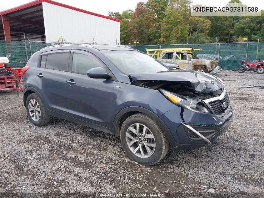 2016 Kia Sportage Lx VIN: KNDPBCAC9G7811588 Lot: 40327021