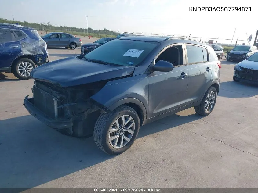 KNDPB3AC5G7794871 2016 Kia Sportage Lx