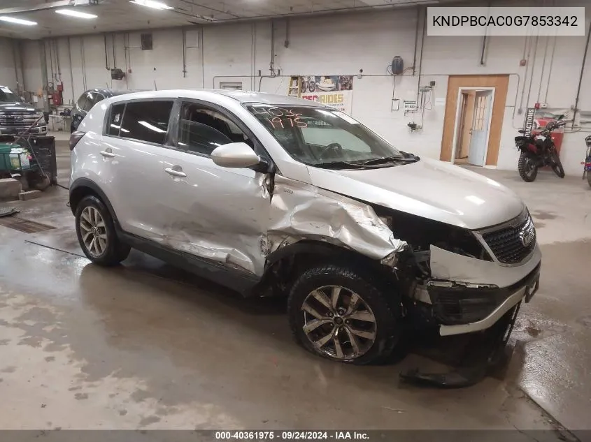 KNDPBCAC0G7853342 2016 Kia Sportage Lx