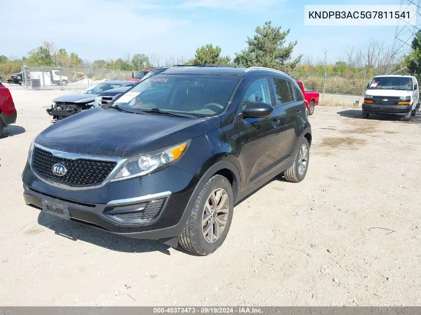 2016 Kia Sportage Lx VIN: KNDPB3AC5G7811541 Lot: 40373473