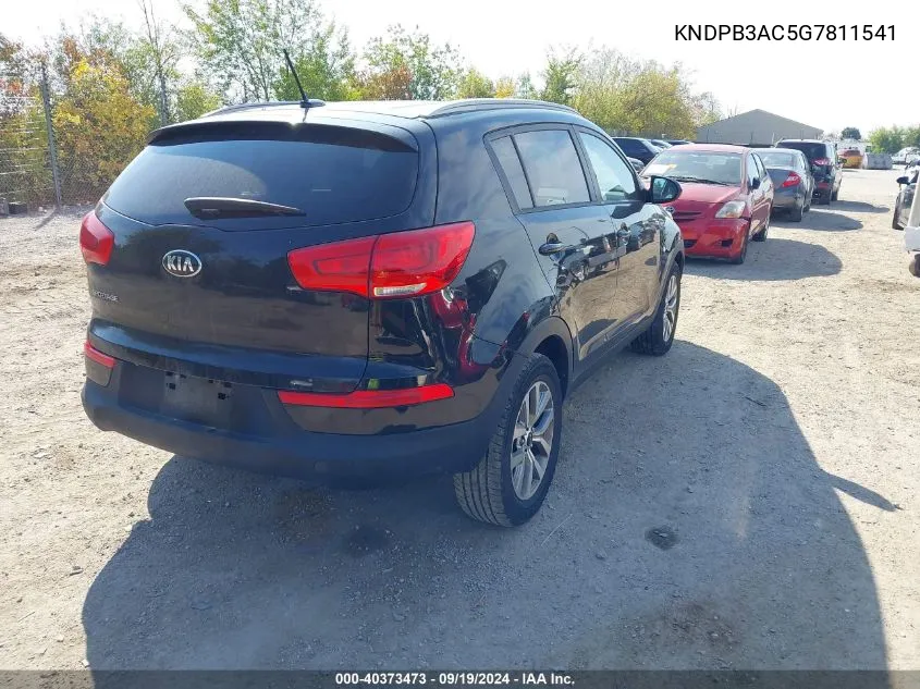 2016 Kia Sportage Lx VIN: KNDPB3AC5G7811541 Lot: 40373473