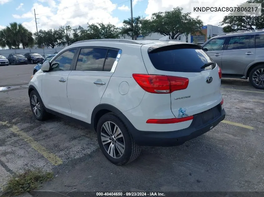 KNDPC3AC8G7806217 2016 Kia Sportage Ex