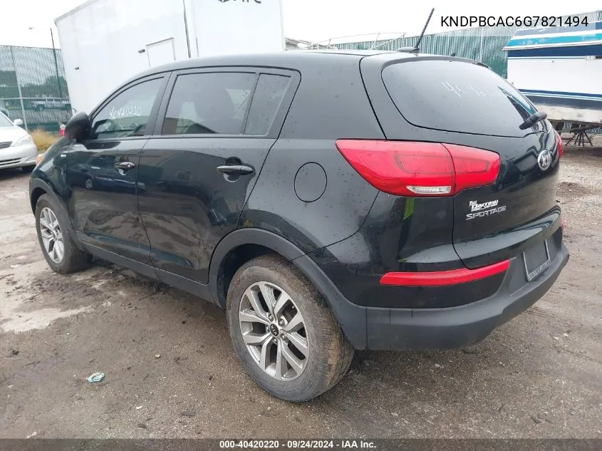 KNDPBCAC6G7821494 2016 Kia Sportage Lx