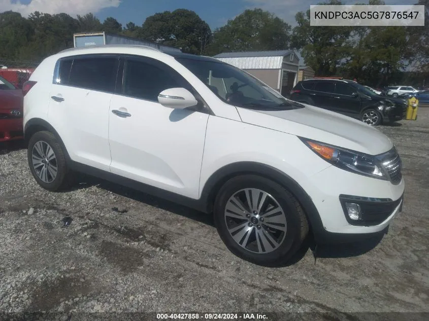 2016 Kia Sportage Ex VIN: KNDPC3AC5G7876547 Lot: 40427858