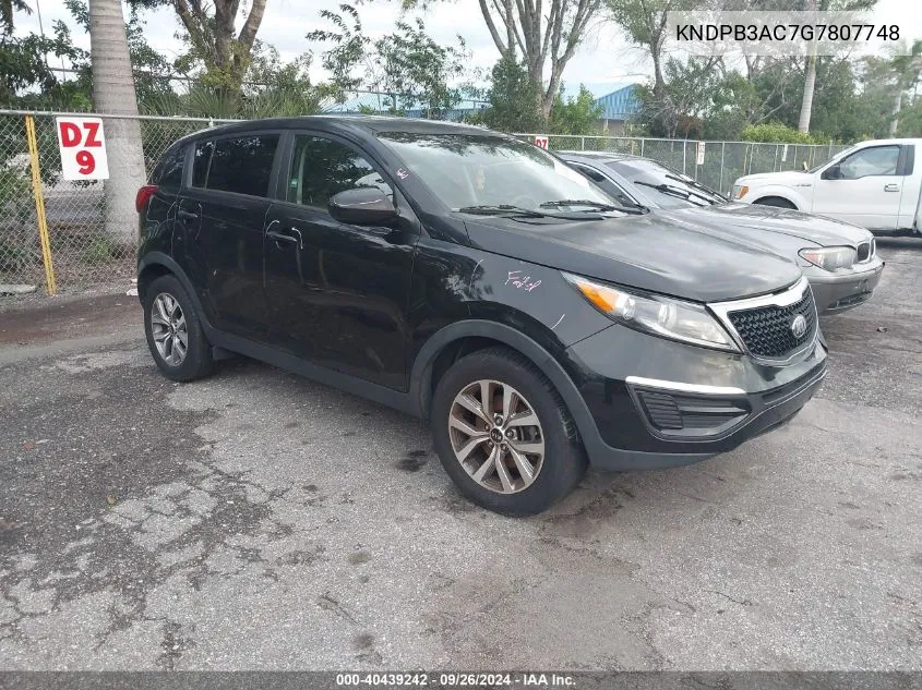 KNDPB3AC7G7807748 2016 Kia Sportage Lx