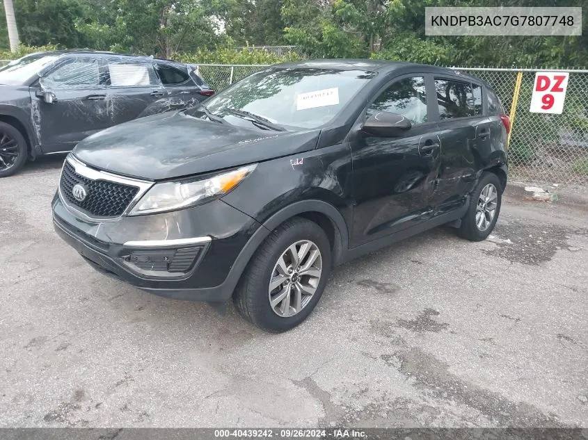 KNDPB3AC7G7807748 2016 Kia Sportage Lx