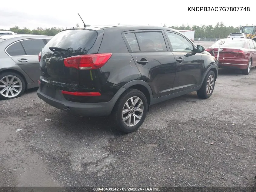 KNDPB3AC7G7807748 2016 Kia Sportage Lx