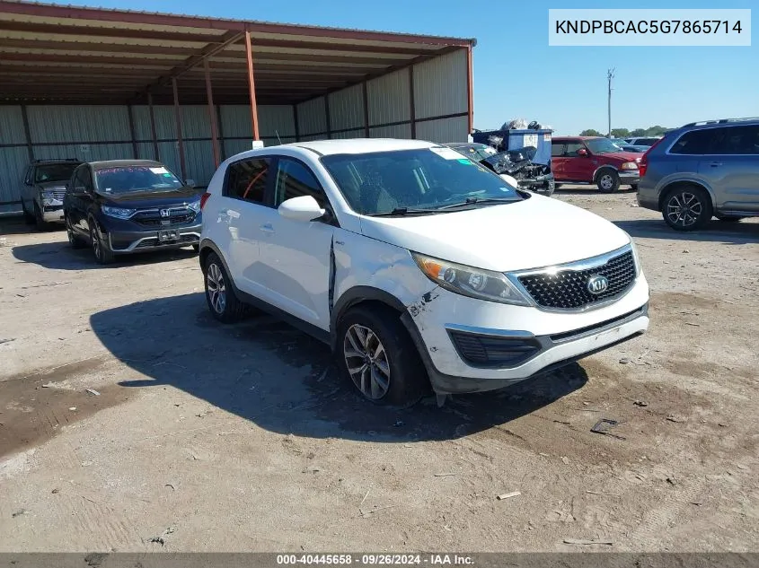 KNDPBCAC5G7865714 2016 Kia Sportage Lx