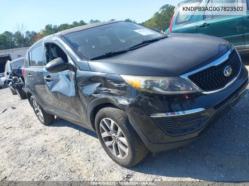 2016 Kia Sportage Lx VIN: KNDPB3AC0G7823502 Lot: 40506229