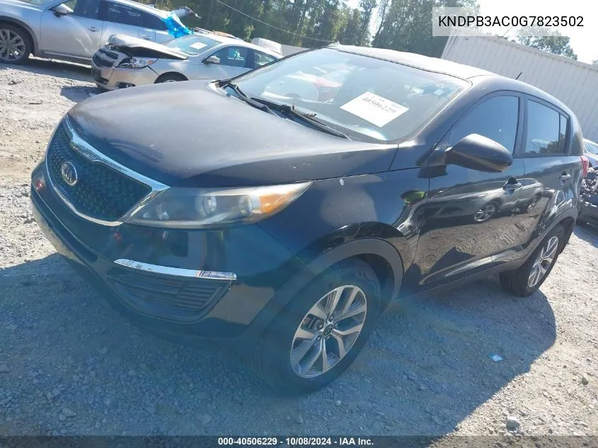 2016 Kia Sportage Lx VIN: KNDPB3AC0G7823502 Lot: 40506229