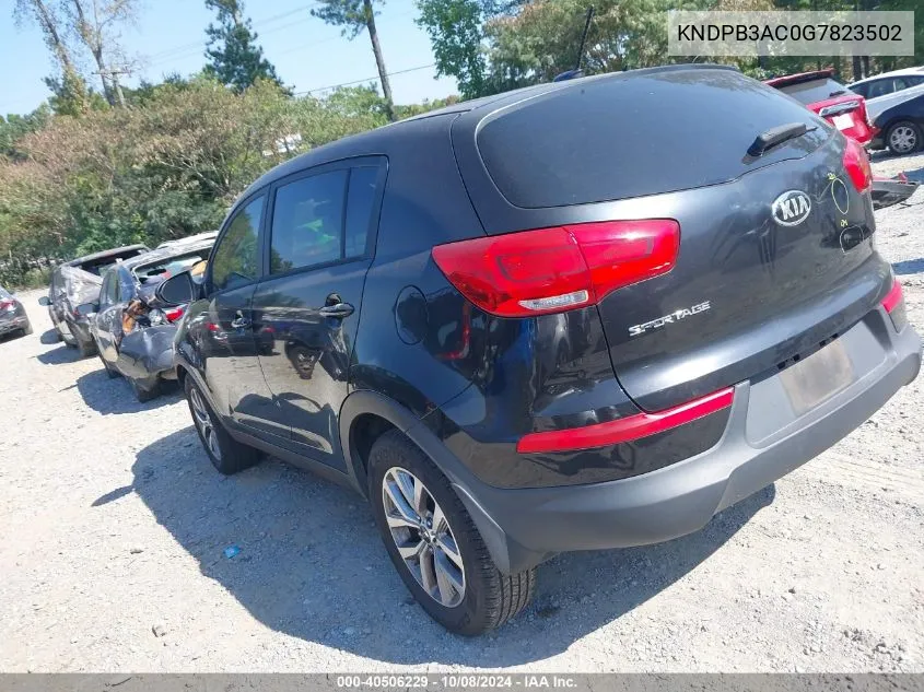 2016 Kia Sportage Lx VIN: KNDPB3AC0G7823502 Lot: 40506229