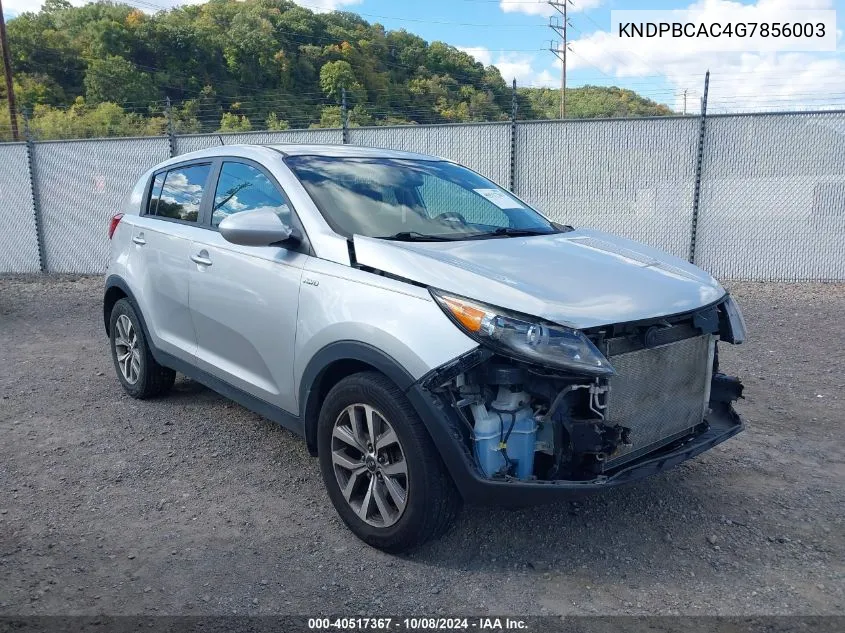 KNDPBCAC4G7856003 2016 Kia Sportage Lx