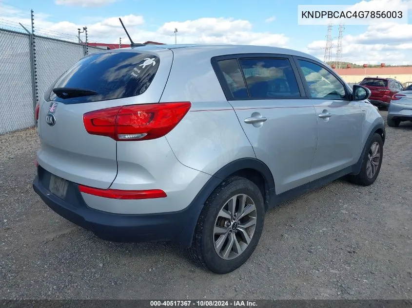 KNDPBCAC4G7856003 2016 Kia Sportage Lx