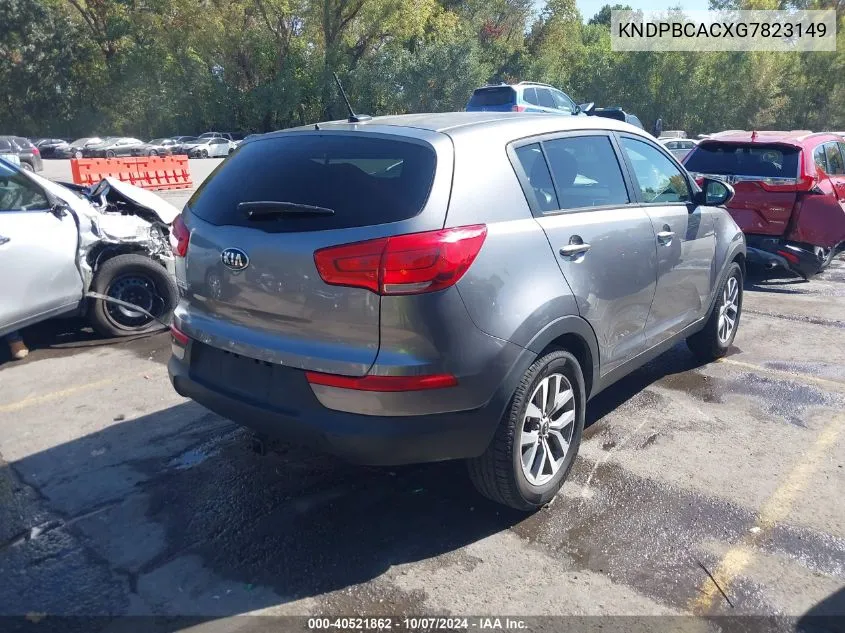 2016 Kia Sportage Lx VIN: KNDPBCACXG7823149 Lot: 40521862