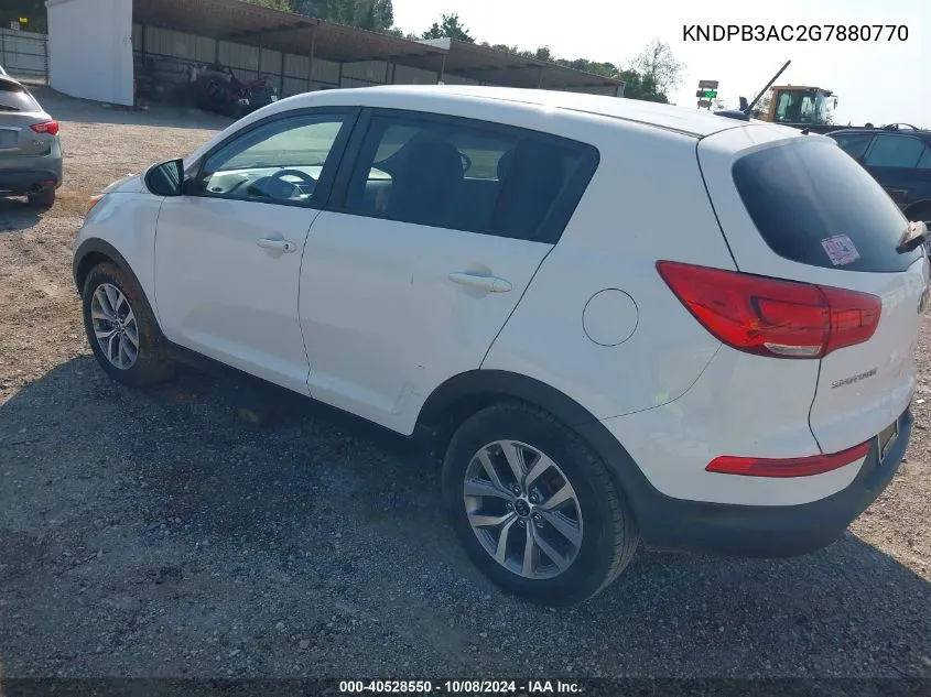 KNDPB3AC2G7880770 2016 Kia Sportage Lx