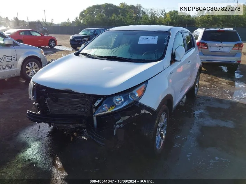 KNDPBCAC8G7827278 2016 Kia Sportage Lx