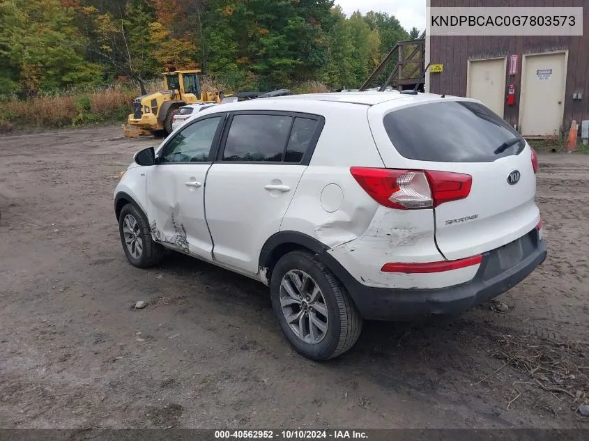 KNDPBCAC0G7803573 2016 Kia Sportage Lx