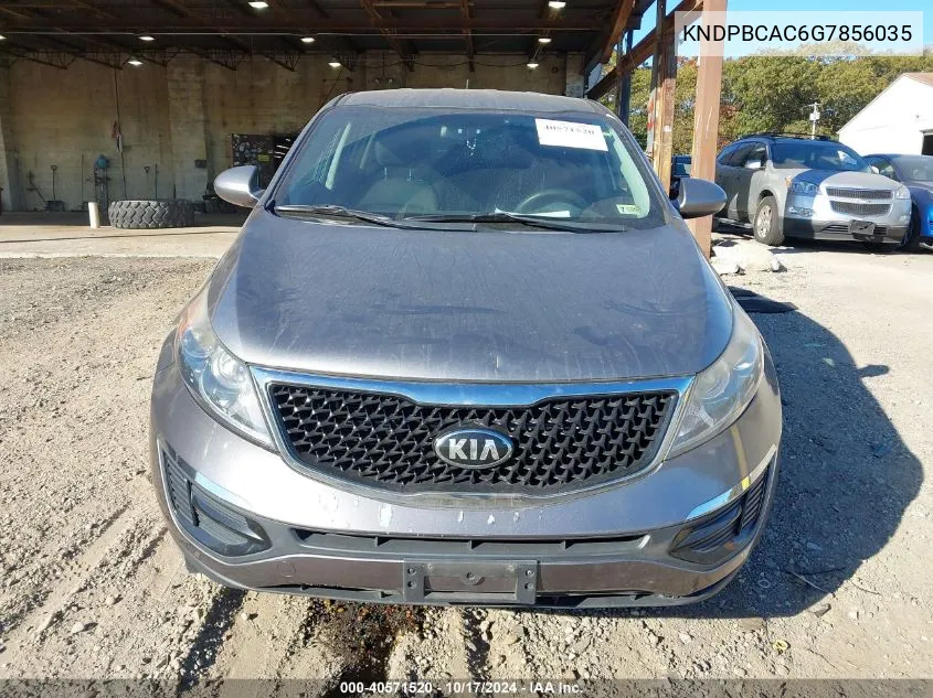 2016 Kia Sportage Lx VIN: KNDPBCAC6G7856035 Lot: 40571520