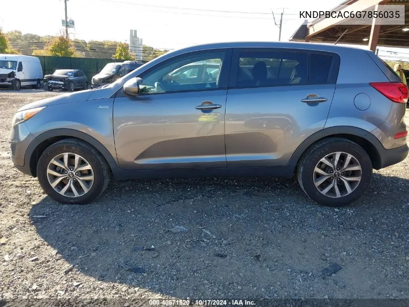 2016 Kia Sportage Lx VIN: KNDPBCAC6G7856035 Lot: 40571520