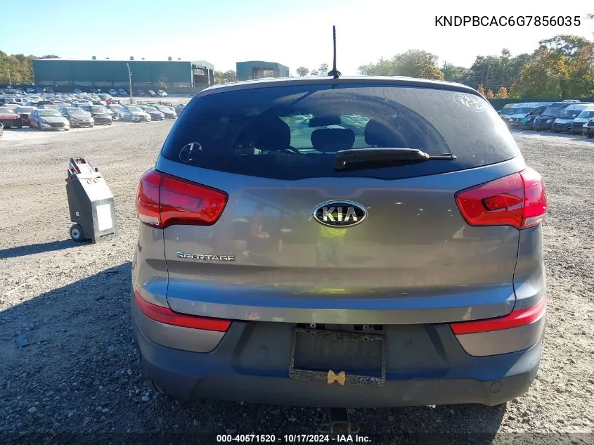 2016 Kia Sportage Lx VIN: KNDPBCAC6G7856035 Lot: 40571520